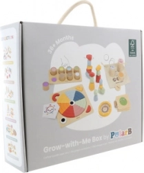 POLARB coffret éducatif en bois GROW-WITH-ME 36+ mois
