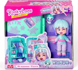 Poupée KookyLoos Wanda dans une valise avec équipement d’hiver