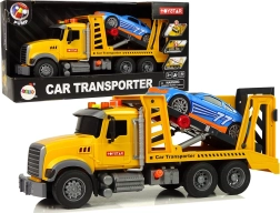 Dépanneuse jaune avec rampe, lumières et sons