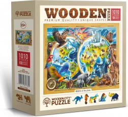 Puzzle en bois WOODEN CITY Planète des animaux sauvages – 1010 pièces