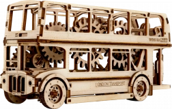 Puzzle 3D en bois – Bus londonien