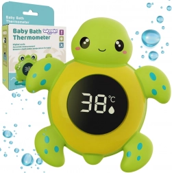 Thermomètre de bain pour enfants Tortue 2 en 1 pour mesurer la température de l'eau et de la pièce