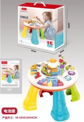Table d’apprentissage interactive avec piano et petit train pour enfants