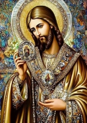 Norimpex peinture diamant – icône de Jésus saint 30 × 40 cm