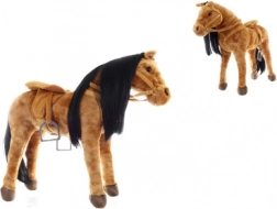 Cheval en peluche avec selle et sons, charge maximale 100 kg