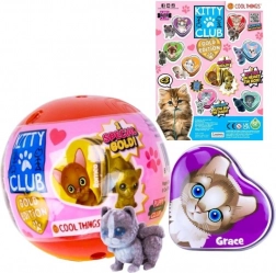 capsule kitty club gold edition – mini figurine surprise de collection