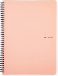 Bloc à spirale A4 Pastelini couleur abricot