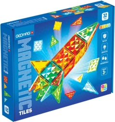 Jeu de construction magnétique GEOMAG Gems Rocket – 32 pièces