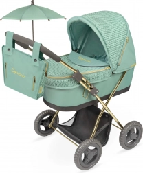 Poussette pliante pour poupées avec ombrelle et sac Capriccio 60 cm
