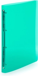Classeur vert A4 avec mécanisme à 4 anneaux