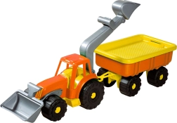 Chargeur de tracteur Androni avec remorque Power Worker 58 cm – Orange