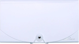 Chemise à documents avec élastique DL, 13 pochettes, blanc