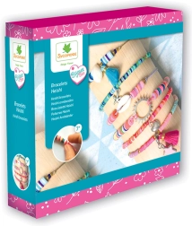 Fabrication de bijoux : Bracelets en perles Heishi - bleu et rose