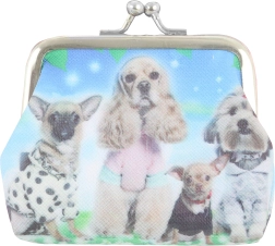 Portefeuille d'enfant avec motif de chiens