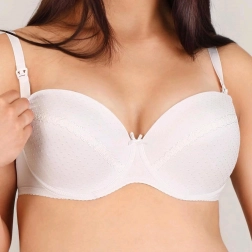 Soutien-gorge d’allaitement semi-rembourré New Baby Eva blanc