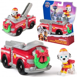 Paw Patrol camion de pompiers de Noël avec figurine de Marcus