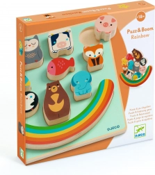 Puzz & Boom animaux avec arc-en-ciel de Djeco