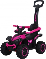 Draisienne pour enfants avec tige de guidage BABY MIX Mega rose