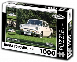 Puzzle RETRO-AUTA Škoda 1000 MB (1965) – 1000 pièces