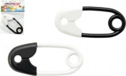 Hochet en forme d’épingle noir et blanc 12 cm