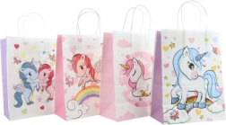 Sac cadeau avec motif de licorne