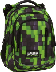 Sac à dos scolaire BackUP Metasphere vert-noir 24 l