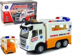 Ambulance jouet à piles avec effets lumineux et sonores