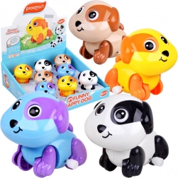 Chiot à remontoir – queue et yeux mobiles, jouet marcheur pour enfants
