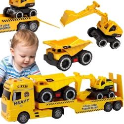 Camion de dépannage de chantier Woopie avec benne basculante et pelleteuse