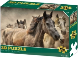 Puzzle 3D – chevaux, 100 pièces