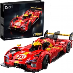 Kit de construction CaDA Blazing Flame voiture de course 1:10, 1518 pièces (rouge, 51 cm)