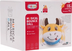 Petite vache interactive sautillante avec lumières et sons