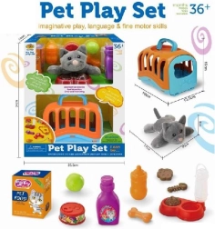 Transporteur portable avec chaton peluche jouet