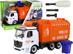 Kit de construction camion-benne à ordures avec tri des déchets et tournevis avec lumières et sons