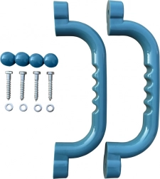 Poignées en plastique turquoise pour aires de jeux pour enfants