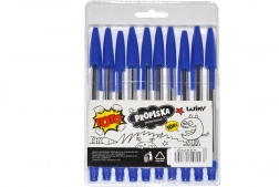 Stylos jetables TOTO - recharge bleue, 10 pièces