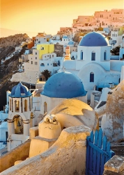 Puzzle TREFL Premium Plus Photo Odyssey : Oia, Santorin 1000 pièces