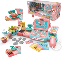 caisse enregistreuse pour enfants avec scanner, balance et microphone WOOPIE + 24 accessoires