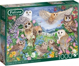 Puzzle FALCON hiboux dans la forêt, 1000 pièces