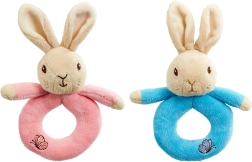 Rainbow Hochet anneau Peter Rabbit & Flopsy 1 pc rose