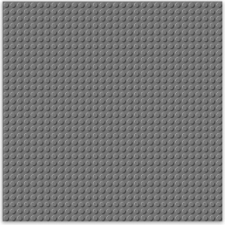 Plaque de construction Brixies gris foncé 25,5 x 25,5 cm
