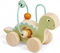 Diplodocus à roulettes avec labyrinthe de perles