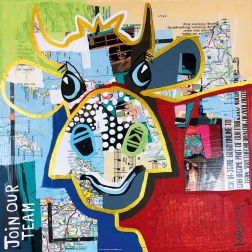 Puzzle carré Vache tachetée 1000 pièces