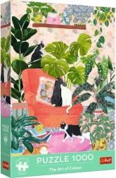 Puzzle TREFL Premium Plus 1000 pièces – The Art of Colour : Doux foyer