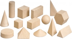 Ensemble de formes géométriques en bois
