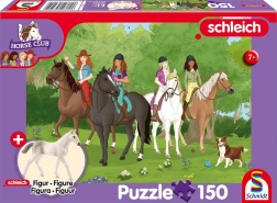Puzzle Schmidt Schleich excursion dans la nature 150 pièces + figurine