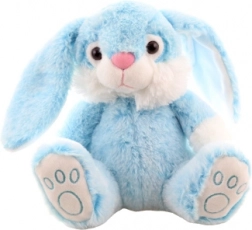 Lapin en peluche bleu 23 cm