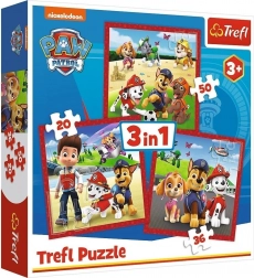 Puzzle 3 en 1 PAW PATROL Chiots joyeux Trefl