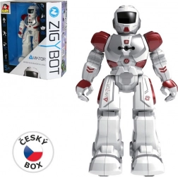 Robot interactif Viktor 27 cm, 21 fonctions, rouge