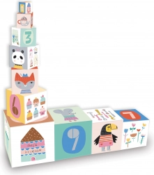 Vilac tour empilable en cubes en carton Suzy Ultman 10 pcs
